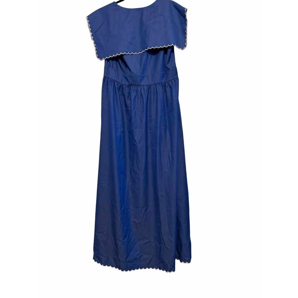 Tuckernuck Chambray Blue Embroidered Maxi Dress - Size XS - Picture 4 of 14
